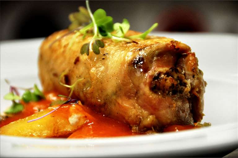 Muslo de pollo de corral 